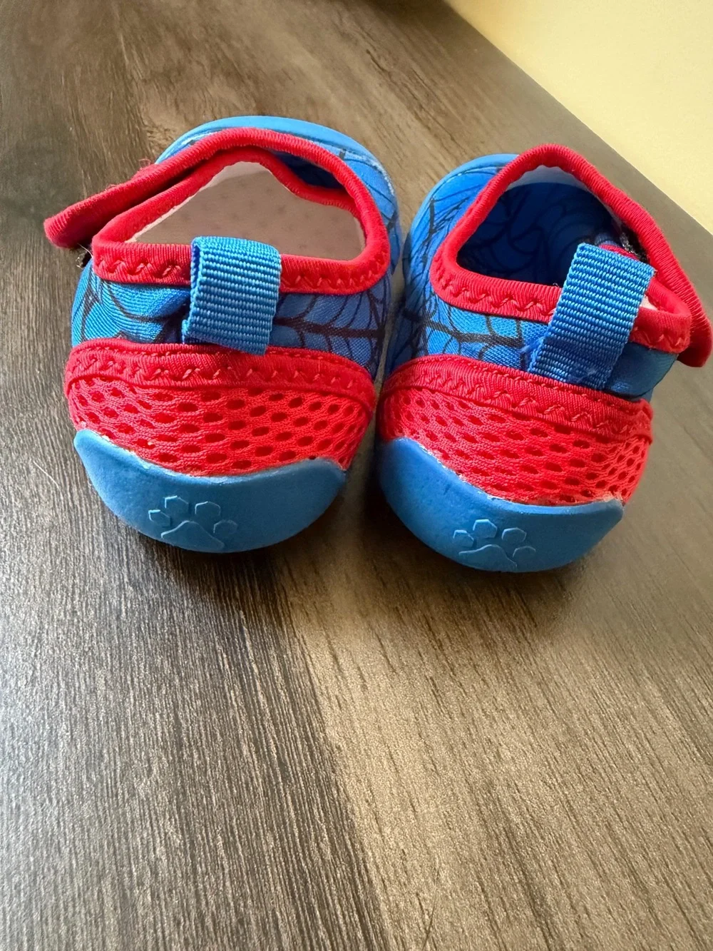 Water Kids Toddler Blue & Red Spiderweb Water Shoes Aqua Shoes